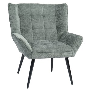 Artelibre - 14770095 ΠΟΛΥΘΡΟΝΑ ARTELIBRE TIVA ΠΡΑΣΙΝΟ ΥΦΑΣΜΑ ΣΕΝΙΛ/ΜΕΤΑΛΛΟ 84X78X77CM