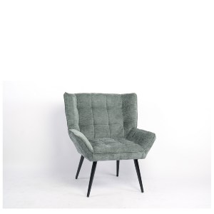 Artelibre - 14770095 ΠΟΛΥΘΡΟΝΑ ARTELIBRE TIVA ΠΡΑΣΙΝΟ ΥΦΑΣΜΑ ΣΕΝΙΛ/ΜΕΤΑΛΛΟ 84X78X77CM
