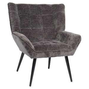 Artelibre - 14770097 ΠΟΛΥΘΡΟΝΑ ARTELIBRE TIVA ΓΚΡΙ ΣΚΟΥΡΟ ΥΦΑΣΜΑ ΣΕΝΙΛ/ΜΕΤΑΛΛΟ 84X78X77CM