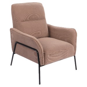 Artelibre - 14770112 ΠΟΛΥΘΡΟΝΑ ARTELIBRE ELAN TAUPE ΥΦΑΣΜΑ ΚΟΤΛΕ/ΜΕΤΑΛΛΟ 94X77X82CM