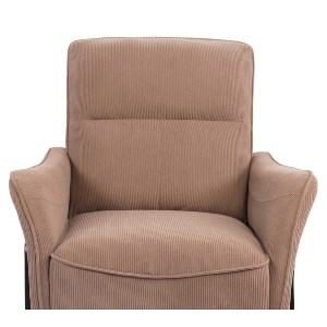 Artelibre - 14770112 ΠΟΛΥΘΡΟΝΑ ARTELIBRE ELAN TAUPE ΥΦΑΣΜΑ ΚΟΤΛΕ/ΜΕΤΑΛΛΟ 94X77X82CM