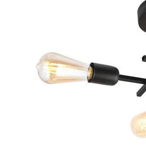 Artelibre - 14780013 ΦΩΤΙΣΤΙΚΟ ΚΡΕΜΑΣΤΟ GLA ΠΟΛΥΦΩΤΟ ΜΑΥΡΟ ΜΕΤΑΛΛΟ 35X15CM
