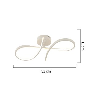 Artelibre - 14780174 ΦΩΤΙΣΤΙΚΟ ΟΡΟΦΗΣ LED AURIGA ΛΕΥΚΟ ΜΕΤΑΛΛΟ 52X11CM