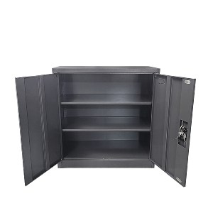 Artelibre - 14800004 ΝΤΟΥΛΑΠΙ ARTELIBRE DUILIN ΣΚΟΥΡΟ ΓΚΡΙ ΜΕΤΑΛΛΟ 90X40X90CM