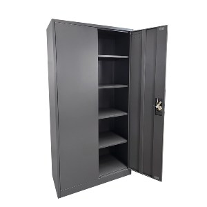 Artelibre - 14800006 ΦΟΡΙΑΜΟΣ ARTELIBRE DURIN ΣΚΟΥΡΟ ΓΚΡΙ ΜΕΤΑΛΛΟ 90X45X180CM