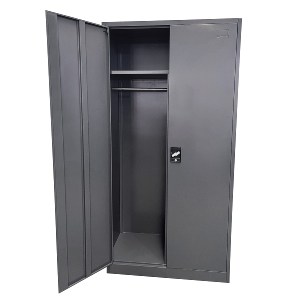 Artelibre - 14800008 ΝΤΟΥΛΑΠΑ ARTELIBRE DWALIN ΣΚΟΥΡΟ ΓΚΡΙ ΜΕΤΑΛΛΟ 90X45X180CM