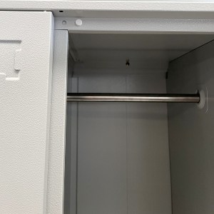 Artelibre - 14800016 ΦΟΡΙΑΜΟΣ ARTELIBRE 6 ΘΕΣΕΩΝ ELBORON ΑΝΟΙΧΤΟ ΓΚΡΙ ΜΕΤΑΛΛΟ 90X45X185CM