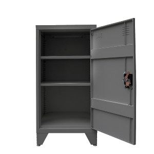 Artelibre - 14800021 ΦΟΡΙΑΜΟΣ ARTELIBRE LEGOLIN ΣΚΟΥΡΟ ΓΚΡΙ ΜΕΤΑΛΛΟ 50X50X90CM