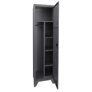 Artelibre - 14800025 ΦΟΡΙΑΜΟΣ ARTELIBRE IKORIN ΣΚΟΥΡΟ ΓΚΡΙ ΜΕΤΑΛΛΟ 50X50X185CM