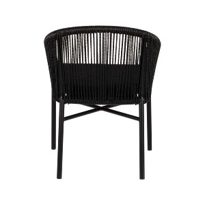 Artelibre - 14840003 ΠΟΛΥΘΡΟΝΑ ΚΗΠΟΥ KAGERA ΜΑΥΡΟ ΑΛΟΥΜΙΝΙΟ/RATTAN 57X58X77CM