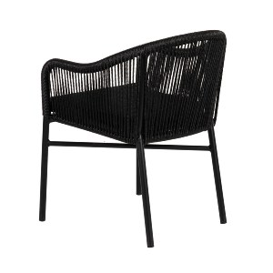 Artelibre - 14840003 ΠΟΛΥΘΡΟΝΑ ΚΗΠΟΥ KAGERA ΜΑΥΡΟ ΑΛΟΥΜΙΝΙΟ/RATTAN 57X58X77CM