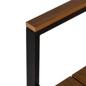 Artelibre - 14840039 ΠΟΛΥΘΡΟΝΑ ΚΗΠΟΥ ARTELIBRE GURARA ΜΑΥΡΟ/ΚΑΡΥΔΙ ΑΛΟΥΜΙΝΙΟ/ΞΥΛΟ 60X55X86CM