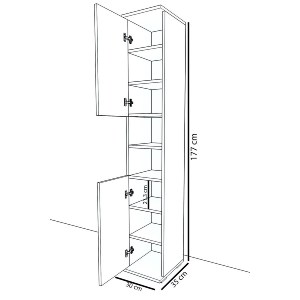 Artelibre - 14870017 ΕΠΙΠΛΟ ΕΙΣΟΔΟΥ ARTELIBRE ELNA CORDOBA ΜΟΡΙΟΣΑΝΙΔΑ 30X35X177CM