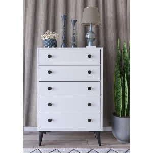 Artelibre - 14870045 ΣΥΡΤΑΡΙΕΡΑ AMARI ΛΕΥΚΟ ΜΟΡΙΟΣΑΝΙΔΑ 72X43X114CM