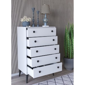 Artelibre - 14870045 ΣΥΡΤΑΡΙΕΡΑ AMARI ΛΕΥΚΟ ΜΟΡΙΟΣΑΝΙΔΑ 72X43X114CM