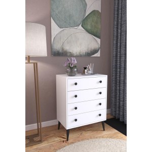 Artelibre - 14870053 ΣΥΡΤΑΡΙΕΡΑ AMARI ΛΕΥΚΟ ΜΟΡΙΟΣΑΝΙΔΑ 72X43X96CM