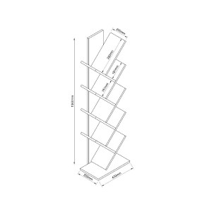 Artelibre - 14870085 ΒΙΒΛΙΟΘΗΚΗ AZIZI ΔΡΥΣ ΜΟΡΙΟΣΑΝΙΔΑ 35X19.5X130CM