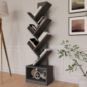 Artelibre - 14870091 ΒΙΒΛΙΟΘΗΚΗ BADRU ΑΝΘΡΑΚΙ ΜΟΡΙΟΣΑΝΙΔΑ 40X19.5X150CM