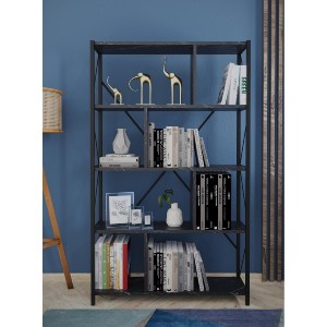 Artelibre - 14870094 ΒΙΒΛΙΟΘΗΚΗ JUMA ΜΑΥΡΟ ΜΟΡΙΟΣΑΝΙΔΑ 90X26X150CM