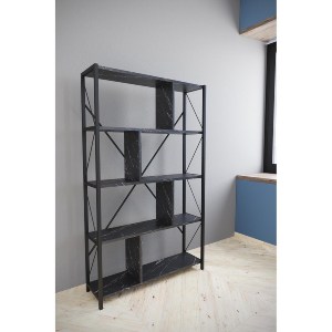 Artelibre - 14870094 ΒΙΒΛΙΟΘΗΚΗ JUMA ΜΑΥΡΟ ΜΟΡΙΟΣΑΝΙΔΑ 90X26X150CM