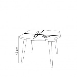 Artelibre - 14870187 ΤΡΑΠΕΖΑΚΙ ΠΑΙΔΙΚΟ AMAHLE ΜΕ ΚΑΘΙΣΜΑ ΡΟΖ MDF/ΞΥΛΟ 46X50X42CM