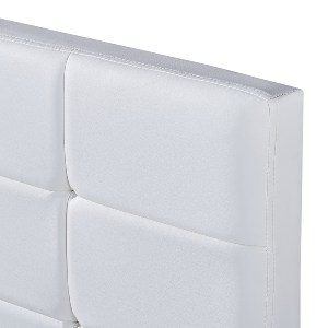 Artelibre - 14920001 ΚΡΕΒΑΤΙ ARTELIBRE ABELIA ΛΕΥΚΟ PU 214.5X170X100CM (ΣΤΡΩΜΑ 160X200CM)