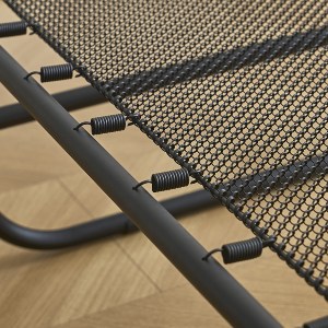 Artelibre - 14920016 ΚΡΕΒΑΤΙ ΣΠΑΣΤΟ ARTELIBRE FLEXREST ΜΕ ΣΤΡΩΜΑ ΠΑΧΟΥΣ 12CM ΜΑΥΡΟ ΜΕΤΑΛΛΟ 180X80X33CM