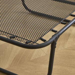 Artelibre - 14920016 ΚΡΕΒΑΤΙ ΣΠΑΣΤΟ ARTELIBRE FLEXREST ΜΕ ΣΤΡΩΜΑ ΠΑΧΟΥΣ 12CM ΜΑΥΡΟ ΜΕΤΑΛΛΟ 180X80X33CM