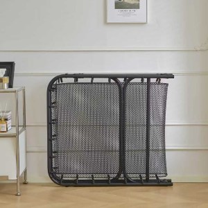 Artelibre - 14920016 ΚΡΕΒΑΤΙ ΣΠΑΣΤΟ ARTELIBRE FLEXREST ΜΕ ΣΤΡΩΜΑ ΠΑΧΟΥΣ 12CM ΜΑΥΡΟ ΜΕΤΑΛΛΟ 180X80X33CM