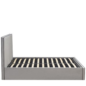 Artelibre - 14920020 ΚΡΕΒΑΤΙ ΥΠΕΡΔΙΠΛΟ ARTELIBRE WICHITA ΓΚΡΙ ΥΦΑΣΜΑ ΓΙΑ ΣΤΡΩΜΑ 160X200CM