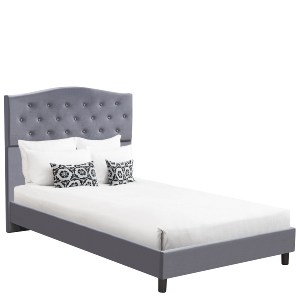 Artelibre - 14920024 ΚΡΕΒΑΤΙ ΗΜΙΔΙΠΛΟ ARTELIBRE JUNIPER ΓΚΡΙ ΥΦΑΣΜΑ ΓΙΑ ΣΤΡΩΜΑ 120X200CM