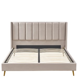 Artelibre - 14920026 ΚΡΕΒΑΤΙ ΥΠΕΡΔΙΠΛΟ ARTELIBRE SEDONA ΜΠΕΖ ΥΦΑΣΜΑ ΓΙΑ ΣΤΡΩΜΑ 160X200CM