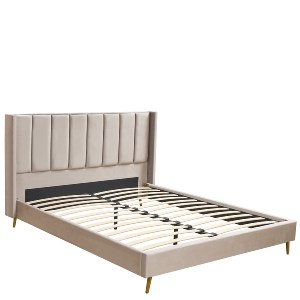 Artelibre - 14920026 ΚΡΕΒΑΤΙ ΥΠΕΡΔΙΠΛΟ ARTELIBRE SEDONA ΜΠΕΖ ΥΦΑΣΜΑ ΓΙΑ ΣΤΡΩΜΑ 160X200CM