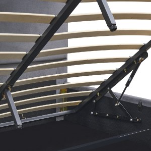 Artelibre - 14920027 ΚΡΕΒΑΤΙ ΥΠΕΡΔΙΠΛΟ ARTELIBRE YUMA ΓΚΡΙ ΥΦΑΣΜΑ ΓΙΑ ΣΤΡΩΜΑ 160X200CM