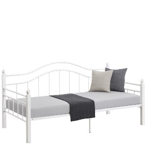 Artelibre - 14920036 ΚΑΝΑΠΕΣ ΚΡΕΒΑΤΙ ARTELIBRE PECOS ΛΕΥΚΟ ΜΕΤΑΛΛΟ ΓΙΑ ΣΤΡΩΜΑ 90X190CM