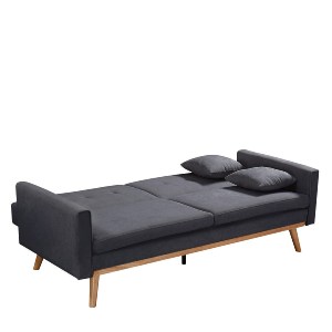 Artelibre - 14950003 ΚΑΝΑΠΕΣ ΚΡΕΒΑΤΙ ARTELIBRE BELVIA ΣΚΟΥΡΟ ΓΚΡΙ 202X89X83CM