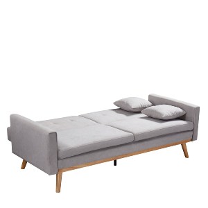 Artelibre - 14950004 ΚΑΝΑΠΕΣ ΚΡΕΒΑΤΙ ARTELIBRE BELVIA ΑΝΟΙΧΤΟ ΓΚΡΙ 202X89X83CM