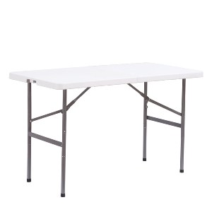 Artelibre - 14980005 ΤΡΑΠΕΖΙ CATERING ARTELIBRE LIME ΠΤΥΣΣΟΜΕΝΟ (ΒΑΛΙΤΣΑ) ΛΕΥΚΟ/ΓΚΡΙ HDPE/ΜΕΤΑΛΛΟ 120X60X74CM