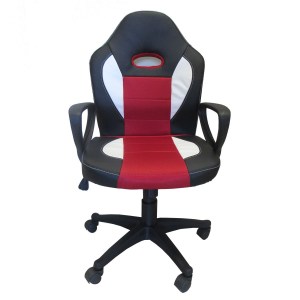 Artelibre - 14990128 ΚΑΡΕΚΛΑ ΓΡΑΦΕΙΟΥ NEWSKILL ΜΑΥΡΟ/ΚΟΚΚΙΝΟ 58X60X90-100CM