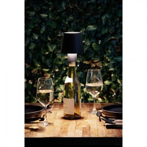 Artelibre - 15290007 ΕΠΙΤΡΑΠΕΖΙΟ ΦΩΤΙΣΤΙΚΟ LED ΦΟΡΗΤΟ PARIS ΓΙΑ ΜΠΟΥΚΑΛΙ ΜΑΥΡΟ ΑΛΟΥΜΙΝΙΟ 11X11X12.5CM