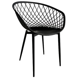 Artelibre - 15300018 ΚΑΡΕΚΛΑ ΚΗΠΟΥ ARTELIBRE BALI ΜΑΥΡΟ PP/ΜΕΤΑΛΛΟ 62X42X82CM