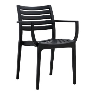 Artelibre - 15300029 ΠΟΛΥΘΡΟΝΑ ΚΗΠΟΥ ARTELIBRE BORA-BORA ΜΑΥΡΟ PP 57X57X83CM