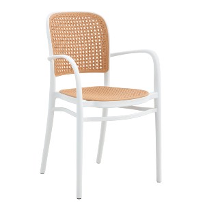 Artelibre - 15300041 ΠΟΛΥΘΡΟΝΑ ΚΗΠΟΥ ARTELIBRE CANARY ΛΕΥΚΟ/ΜΠΕΖ PP 55X52X86CM
