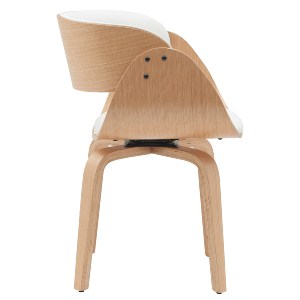 Artelibre - 15330002 ΠΟΛΥΘΡΟΝΑ ΤΡΑΠΕΖΑΡΙΑΣ ARTELIBRE GUNNAR ΛΕΥΚΟ/ΦΥΣΙΚΟ ΞΥΛΟ/PU 51X53X75CM