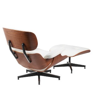 Artelibre - 15330015 ΠΟΛΥΘΡΟΝΑ RELAX ARTELIBRE MIREN ΜΕ ΥΠΟΠΟΔΙΟ ΛΕΥΚΟ/ΚΑΦΕ ΞΥΛΟ/PU 82X92X78CM