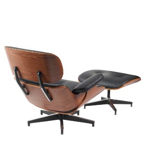 Artelibre - 15330023 ΠΟΛΥΘΡΟΝΑ RELAX ARTELIBRE MIREN ΜΕ ΥΠΟΠΟΔΙΟ ΜΑΥΡΟ/ΚΑΦΕ ΞΥΛΟ/PU 82X92X78CM