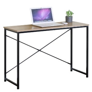 Artelibre - 15340033 ΓΡΑΦΕΙΟ ARTELIBRE HALDEN ΔΡΥΣ/ΜΑΥΡΟ ΜΟΡΙΟΣΑΝΙΔΑ/ΜΕΤΑΛΛΟ 100X40X70CM