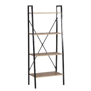 Artelibre - 15340040 ΡΑΦΙΕΡΑ ARTELIBRE NORWYN ΔΡΥΣ/ΜΑΥΡΟ ΜΟΡΙΟΣΑΝΙΔΑ/ΜΕΤΑΛΛΟ 60X32.5X148CM