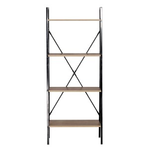 Artelibre - 15340040 ΡΑΦΙΕΡΑ ARTELIBRE NORWYN ΔΡΥΣ/ΜΑΥΡΟ ΜΟΡΙΟΣΑΝΙΔΑ/ΜΕΤΑΛΛΟ 60X32.5X148CM