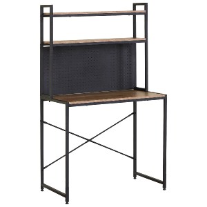 Artelibre - 15340041 ΓΡΑΦΕΙΟ ARTELIBRE OSWELL ΜΕ ΡΑΦΙΑ ΜΑΥΡΟ/ΔΡΥΣ ΜΕΤΑΛΛΟ/ΜΟΡΙΟΣΑΝΙΔΑ 84X50X148.5CM